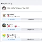 Vào dấu trang để xem tất cả các trang Facebook mà bạn quản lý.